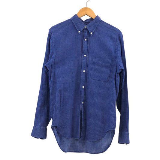【現状渡し品】【メンズ】 SUGAR CANE シュガーケーン COTTON SHIRT コットンシャツ カジュアルシャツ 長袖 トップス 145-260304-hn-01-fur サイズ：M カラー：ブルー系 万代Net店