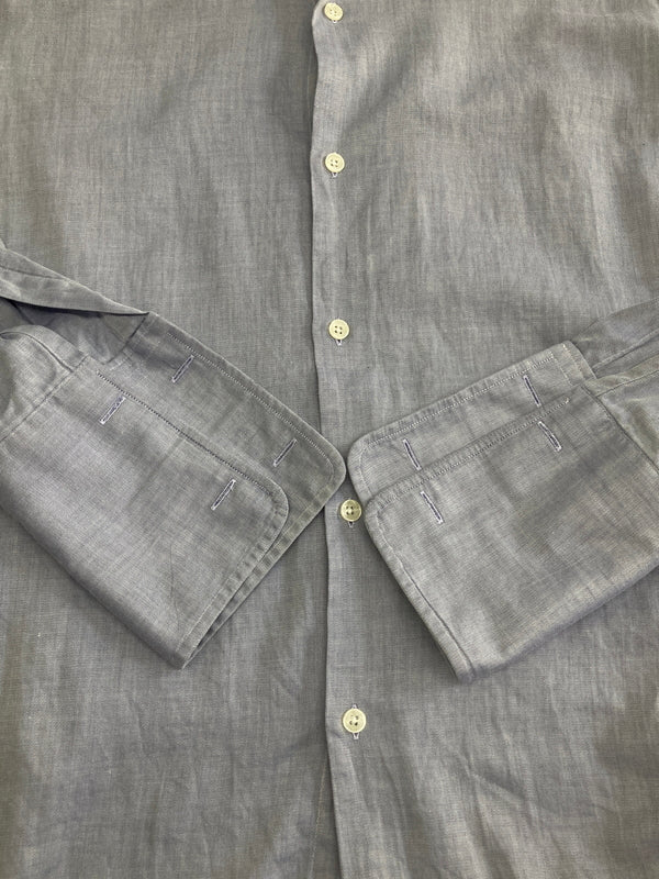 【中古品】【メンズ】 YOHJI YAMAMOTO D'URBAN A.A.R ヨウジヤマモトダーバンエーエーアール LONG SLEEVE SHIRT ロングスリーブシャツ トップス 178-260913-YS-02-hon サイズ：L カラー：ブルー系 万代Net店