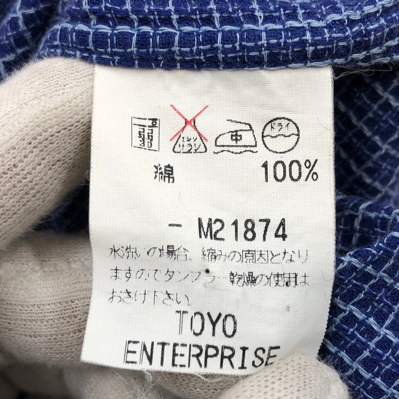 【現状渡し品】【メンズ】 SUGAR CANE シュガーケーン COTTON SHIRT コットンシャツ カジュアルシャツ 長袖 トップス 145-260304-hn-01-fur サイズ：M カラー：ブルー系 万代Net店