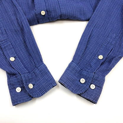 【現状渡し品】【メンズ】 SUGAR CANE シュガーケーン COTTON SHIRT コットンシャツ カジュアルシャツ 長袖 トップス 145-260304-hn-01-fur サイズ：M カラー：ブルー系 万代Net店