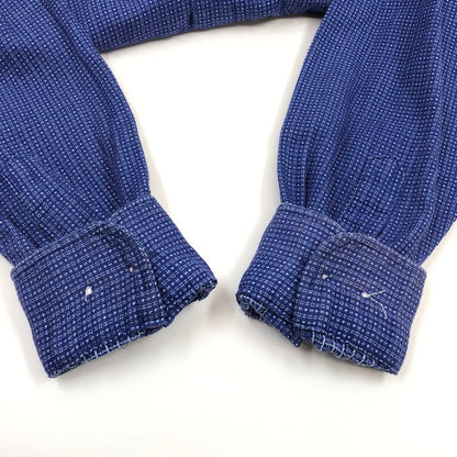 【現状渡し品】【メンズ】 SUGAR CANE シュガーケーン COTTON SHIRT コットンシャツ カジュアルシャツ 長袖 トップス 145-260304-hn-01-fur サイズ：M カラー：ブルー系 万代Net店