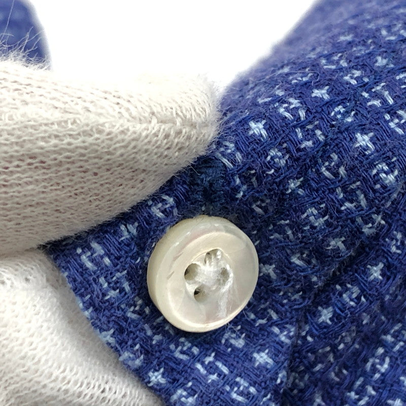 【現状渡し品】【メンズ】 SUGAR CANE シュガーケーン COTTON SHIRT コットンシャツ カジュアルシャツ 長袖 トップス 145-260304-hn-01-fur サイズ：M カラー：ブルー系 万代Net店