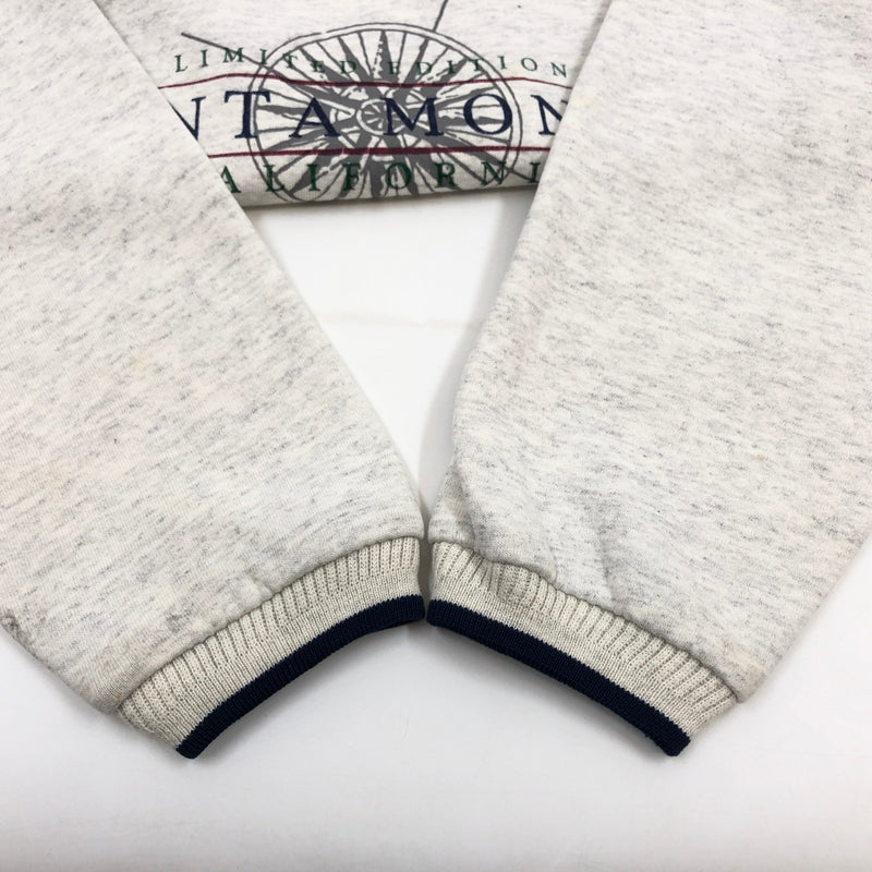 【現状渡し品】【メンズ】 DIPORT USA ディポート ユーエスエー 80S SANTA MONICA PRINT SWEAT SHIRT プリント スウェットシャツ トレーナー トップス 146-260812-hn-07-fur サイズ：L カラー：グレー 万代Net店