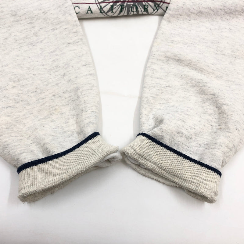 【現状渡し品】【メンズ】 DIPORT USA ディポート ユーエスエー 80S SANTA MONICA PRINT SWEAT SHIRT プリント スウェットシャツ トレーナー トップス 146-260812-hn-07-fur サイズ：L カラー：グレー 万代Net店