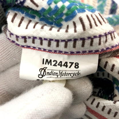 【現状渡し品】【メンズ】 INDIAN MOTOR CYCLE インディアンモトサイクル L/S STRIPE SHIRT IM24478 長袖 ストライプシャツ カジュアルシャツ トップス 145-260302-hn-04-fur サイズ：M カラー：マルチカラー 万代Net店