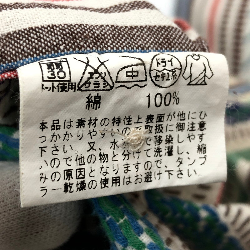 【現状渡し品】【メンズ】 INDIAN MOTOR CYCLE インディアンモトサイクル L/S STRIPE SHIRT IM24478 長袖 ストライプシャツ カジュアルシャツ トップス 145-260302-hn-04-fur サイズ：M カラー：マルチカラー 万代Net店