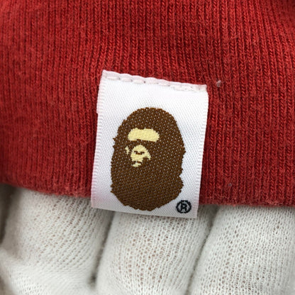 【中古品】【メンズ】 A BATHING APE アベイシングエイプ COLOR CAMO EMBROIDERY SHARK CREWNECK カラーカモ エンブロイダリー シャーク クルーネック スウェット トレーナー トップス 142-251215-hn-06-fur サイズ：M カラー：レッド系/カモフラージュ 万代Net店