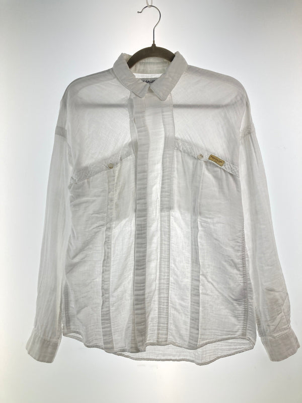 【中古品】【メンズ】 RUDE GALLERY ルードギャラリー GAUZE LONG SLEEVE SHIRT ロングスリーブガーゼシャツ トップス 142-260913-YS-04-hon サイズ：3 カラー：WHITE 万代Net店