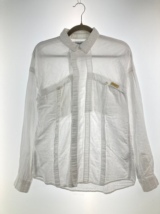 【中古品】【メンズ】 RUDE GALLERY ルードギャラリー GAUZE LONG SLEEVE SHIRT ロングスリーブガーゼシャツ トップス 142-260913-YS-04-hon サイズ：3 カラー：WHITE 万代Net店