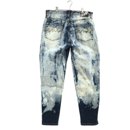 【現状渡し品】【メンズ】 LEFLAH レフラー BLEACH DENIM PANTS ブリーチデニムパンツ ボトムス 153-251215-hn-07-fur サイズ：XL カラー：インディゴ 万代Net店
