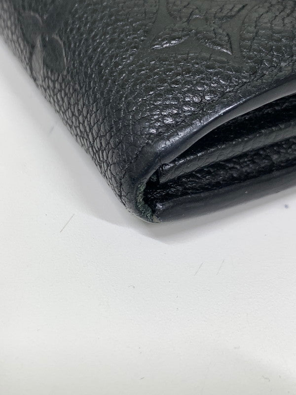 【中古品】【メンズ/レディース】 LOUIS VUITTON ルイ・ヴィトン モノグラム アンプラント ポルトフォイユサラ M61182 長財布 179-241016-yn-16-min カラー：ブラック 万代Net店