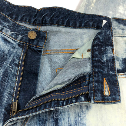 【現状渡し品】【メンズ】 LEFLAH レフラー BLEACH DENIM PANTS ブリーチデニムパンツ ボトムス 153-251215-hn-07-fur サイズ：XL カラー：インディゴ 万代Net店