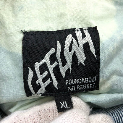 【現状渡し品】【メンズ】 LEFLAH レフラー BLEACH DENIM PANTS ブリーチデニムパンツ ボトムス 153-251215-hn-07-fur サイズ：XL カラー：インディゴ 万代Net店