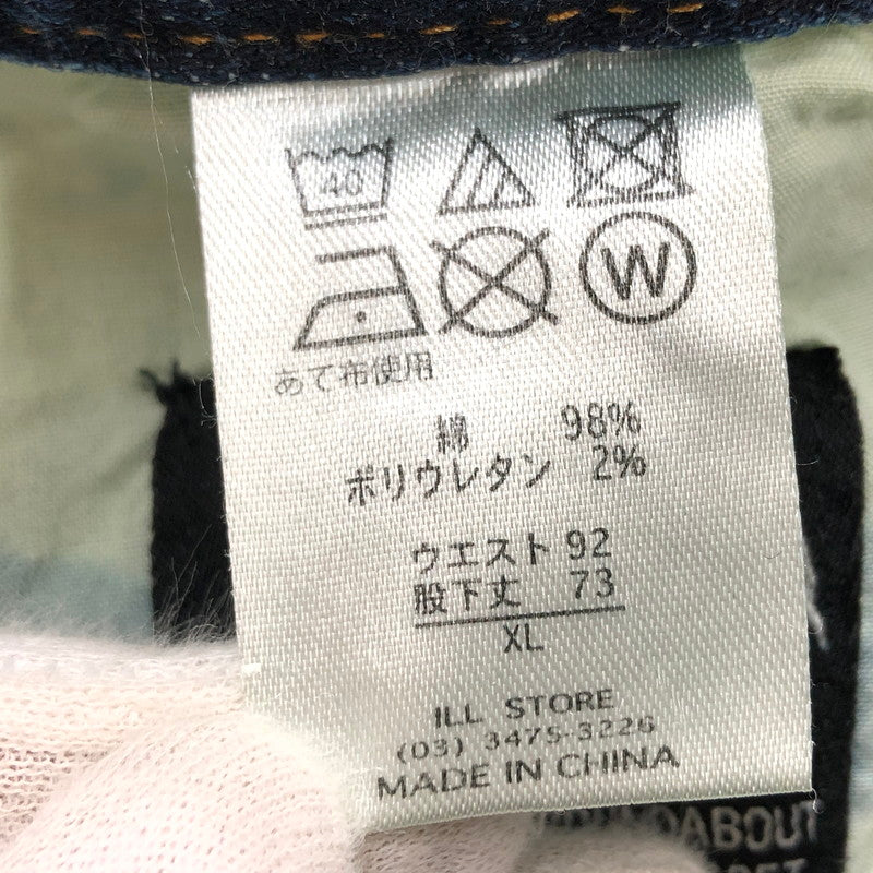 【現状渡し品】【メンズ】 LEFLAH レフラー BLEACH DENIM PANTS ブリーチデニムパンツ ボトムス 153-251215-hn-07-fur サイズ：XL カラー：インディゴ 万代Net店