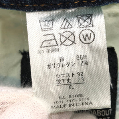 【現状渡し品】【メンズ】 LEFLAH レフラー BLEACH DENIM PANTS ブリーチデニムパンツ ボトムス 153-251215-hn-07-fur サイズ：XL カラー：インディゴ 万代Net店