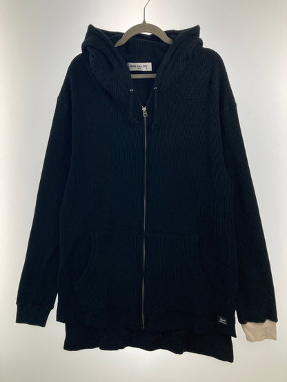 【中古品】【メンズ】 RUDE GALLERY ルードギャラリー 20AW WAFFLE ZIP PARKA ワッフルジップパーカー トップス 142-260913-YS-05-hon サイズ：5 カラー：BLACK 万代Net店