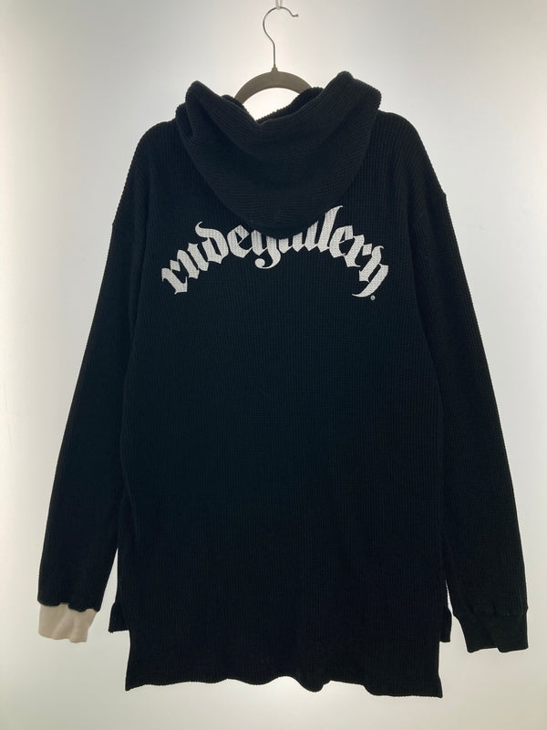 【中古品】【メンズ】 RUDE GALLERY ルードギャラリー 20AW WAFFLE ZIP PARKA ワッフルジップパーカー トップス 142-260913-YS-05-hon サイズ：5 カラー：BLACK 万代Net店