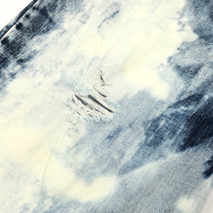 【現状渡し品】【メンズ】 LEFLAH レフラー BLEACH DENIM PANTS ブリーチデニムパンツ ボトムス 153-251215-hn-07-fur サイズ：XL カラー：インディゴ 万代Net店