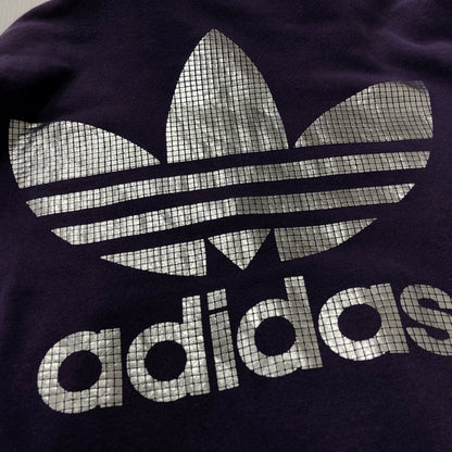 【中古品】【メンズ】 adidas アディダス 80'S DESCENTE製 PULLOVER PARKA ヴィンテージ アディダス パーカー 148-231129-tk-9-tei サイズ：M-L カラー：パープル 万代Net店