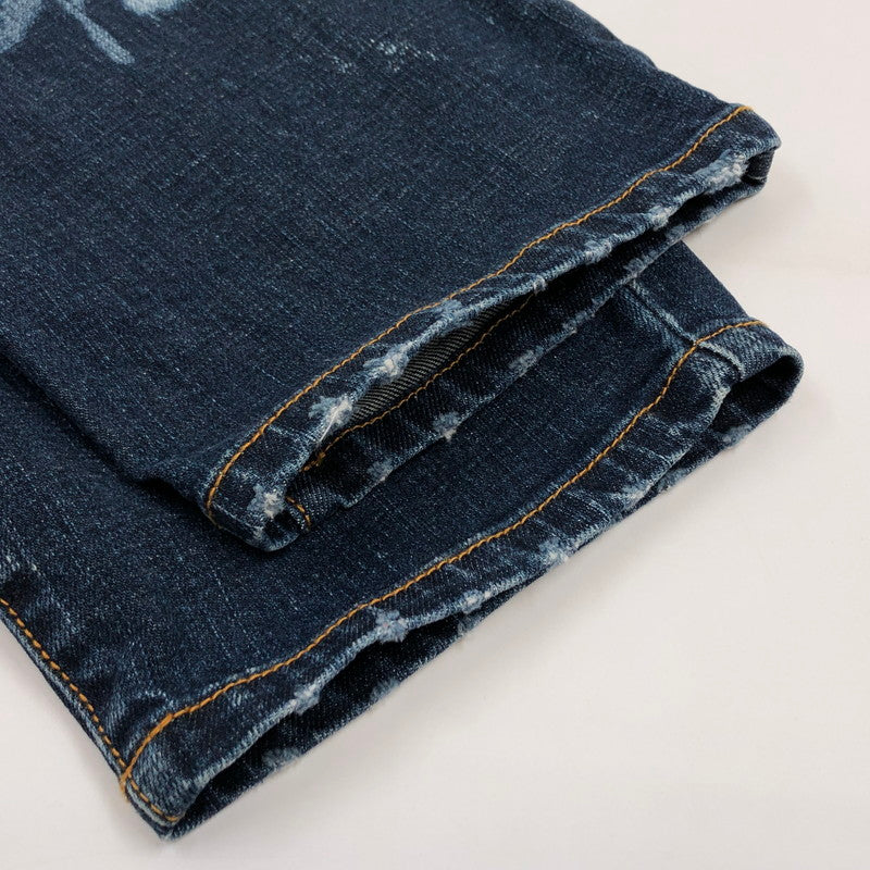 【現状渡し品】【メンズ】 LEFLAH レフラー BLEACH DENIM PANTS ブリーチデニムパンツ ボトムス 153-251215-hn-07-fur サイズ：XL カラー：インディゴ 万代Net店