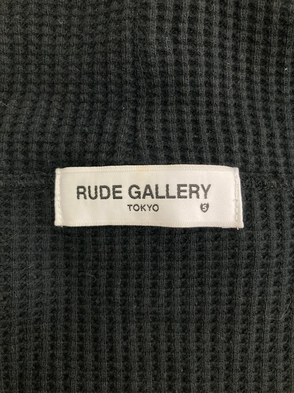 【中古品】【メンズ】 RUDE GALLERY ルードギャラリー 20AW WAFFLE ZIP PARKA ワッフルジップパーカー トップス 142-260913-YS-05-hon サイズ：5 カラー：BLACK 万代Net店