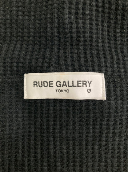 【中古品】【メンズ】 RUDE GALLERY ルードギャラリー 20AW WAFFLE ZIP PARKA ワッフルジップパーカー トップス 142-260913-YS-05-hon サイズ：5 カラー：BLACK 万代Net店