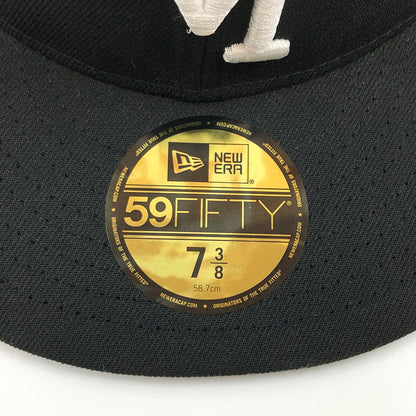 【中古美品】【メンズ/レディース】 NEWERA ニューエラ 59FIFTY MLB UPSIDE DOWN BB CAP ベースボールキャップ 帽子 185-260812-hn-10-fur サイズ：7 3/8(58.7cm) カラー：ブラック 万代Net店