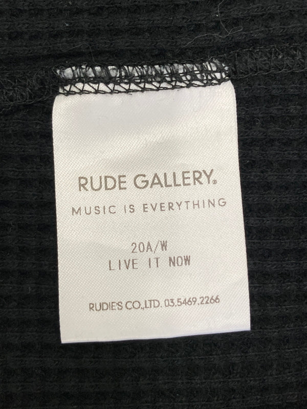 【中古品】【メンズ】 RUDE GALLERY ルードギャラリー 20AW WAFFLE ZIP PARKA ワッフルジップパーカー トップス 142-260913-YS-05-hon サイズ：5 カラー：BLACK 万代Net店