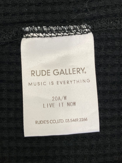 【中古品】【メンズ】 RUDE GALLERY ルードギャラリー 20AW WAFFLE ZIP PARKA ワッフルジップパーカー トップス 142-260913-YS-05-hon サイズ：5 カラー：BLACK 万代Net店