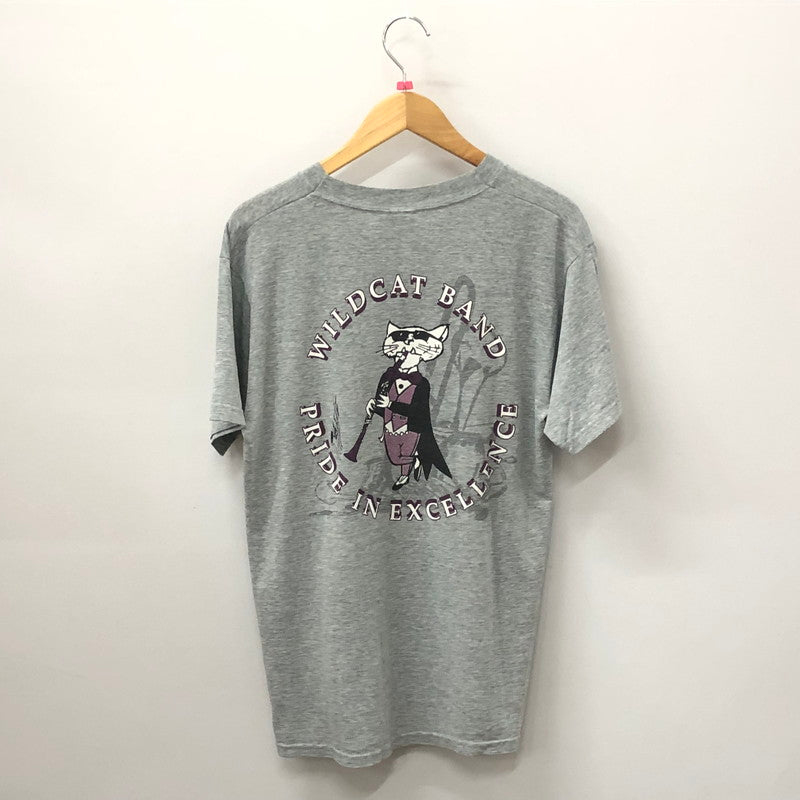 【中古品】【メンズ】  フルーツオブザルーム FRUIT OF THE LOOM 00’S～90’S WILDCAT BAND TEE ワイルド キャット バンド Tシャツ トップス 145-240610-rk-2-tei サイズ：M カラー：グレー 万代Net店