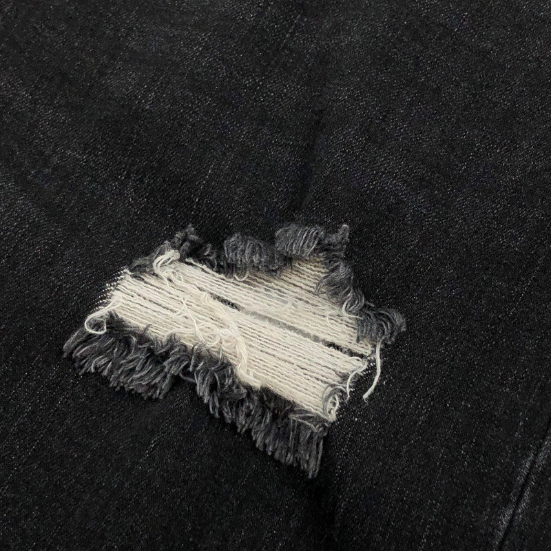 【現状渡し品】【メンズ】 LEFLAH レフラー セパレートブリーチ バギーデニムパンツ ボトムス 153-251215-hn-08-fur サイズ：XL カラー：ブラック 万代Net店