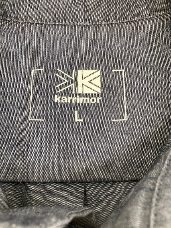 【中古品】【メンズ】 KARRIMOR カリマー HYBRID SHORT SLEEVE SHIRTS 1305M-172 ハイブリッドショートスリーブシャツ トップス 178-260913-YS-06-hon サイズ：L カラー：ブルー/グレー系 万代Net店