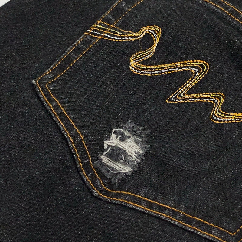 【現状渡し品】【メンズ】 LEFLAH レフラー セパレートブリーチ バギーデニムパンツ ボトムス 153-251215-hn-08-fur サイズ：XL カラー：ブラック 万代Net店