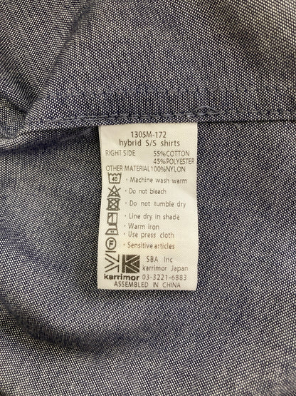 【中古品】【メンズ】 KARRIMOR カリマー HYBRID SHORT SLEEVE SHIRTS 1305M-172 ハイブリッドショートスリーブシャツ トップス 178-260913-YS-06-hon サイズ：L カラー：ブルー/グレー系 万代Net店