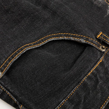 【現状渡し品】【メンズ】 LEFLAH レフラー セパレートブリーチ バギーデニムパンツ ボトムス 153-251215-hn-08-fur サイズ：XL カラー：ブラック 万代Net店