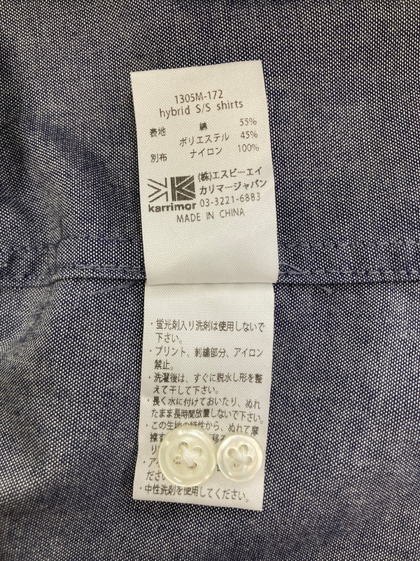 【中古品】【メンズ】 KARRIMOR カリマー HYBRID SHORT SLEEVE SHIRTS 1305M-172 ハイブリッドショートスリーブシャツ トップス 178-260913-YS-06-hon サイズ：L カラー：ブルー/グレー系 万代Net店