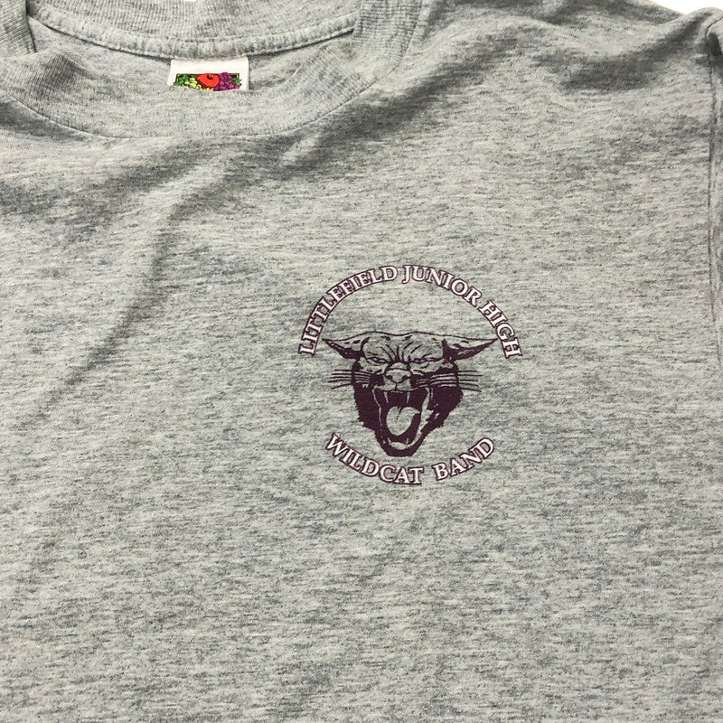 【中古品】【メンズ】  フルーツオブザルーム FRUIT OF THE LOOM 00’S～90’S WILDCAT BAND TEE ワイルド キャット バンド Tシャツ トップス 145-240610-rk-2-tei サイズ：M カラー：グレー 万代Net店