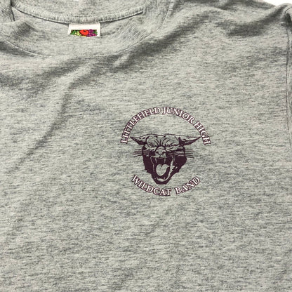 【中古品】【メンズ】  フルーツオブザルーム FRUIT OF THE LOOM 00’S～90’S WILDCAT BAND TEE ワイルド キャット バンド Tシャツ トップス 145-240610-rk-2-tei サイズ：M カラー：グレー 万代Net店