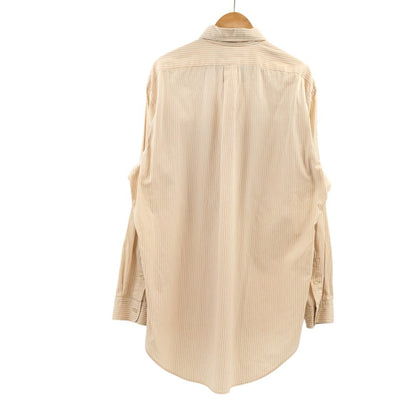 【現状渡し品】【メンズ】 RALPH LAUREN ラルフローレン YARMOUTH 90S ヤーマス ストライプシャツ カジュアルシャツ 長袖 トップス 146-251215-hn-09-fur サイズ：16-34 カラー：ベージュ/ホワイト 万代Net店