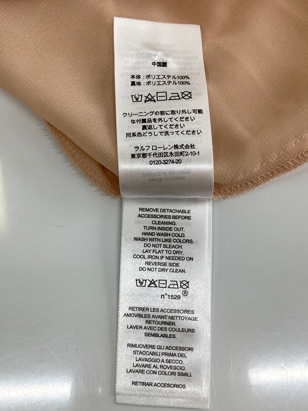 【中古品】【レディース】 RALPH LAUREN ラルフローレン PLEATED METALLIC FLORAL DRESS プリーツメタリックフローラルドレス ワンピース 178-260913-YS-07-hon サイズ：6 カラー：サーモンピンク 万代Net店