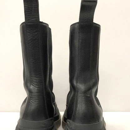 【中古品】【メンズ】 THE TIRE LONG BOOTS タイヤ レザー 厚底 ロングブーツ サイドゴア 183-240328-ma-10-tei サイズ：41 カラー：ブラッククリア 万代Net店