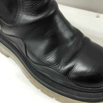 【中古品】【メンズ】 BOTTEGAVENETA ボッテガヴェネタ THE TIRE LONG BOOTS タイヤ レザー 厚底 ロングブーツ サイドゴア 183-240328-ma-10-tei サイズ：41 カラー：ブラッククリア 万代Net店