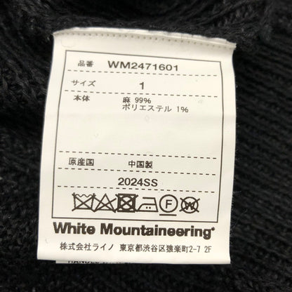 【中古品】【メンズ】 WHITE MOUNTAINEERING ホワイトマウンテニアリング WM2471601 プルオーバー ニット 長袖 トップス 140-250209-hn-04-fur サイズ：1 カラー：ブラック 万代Net店