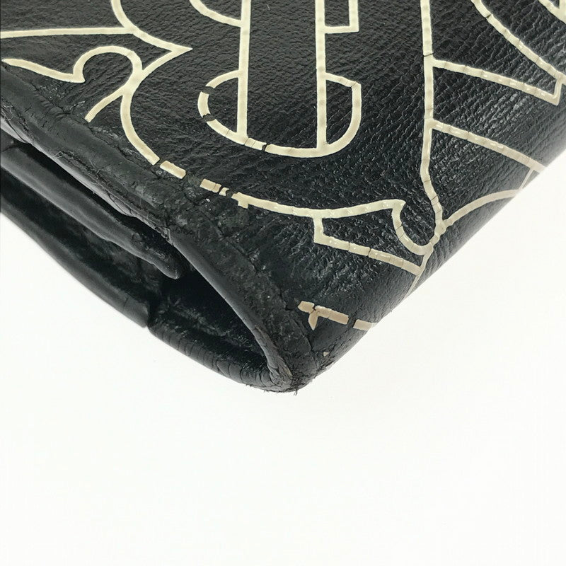 【中古品】【メンズ】 BURBERRY バーバリー TB MONOGRAM BI-FOLD LONG WALLET TB MONOGRAM BI-FOLD LONG WALLET モノグラム 二つ折り財布 財布 181-260809-rt-16-tagh カラー：ブラック 万代Net店