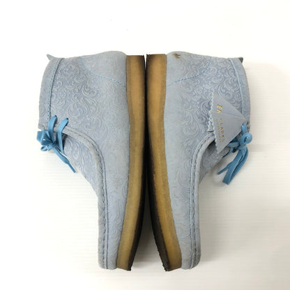 【中古品】【メンズ】  CLARKS ORIGINALS×END. OXFORD FLOWERS WALLABEE BOOT  エンド. × クラークス オリジナルス オックスフォード フラワーズ ワラビー ブーツ 162-240711-si-7-tei サイズ：29cm カラー：ブルー 万代Net店