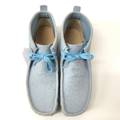 【中古品】【メンズ】  CLARKS ORIGINALS×END. OXFORD FLOWERS WALLABEE BOOT  エンド. × クラークス オリジナルス オックスフォード フラワーズ ワラビー ブーツ 162-240711-si-7-tei サイズ：29cm カラー：ブルー 万代Net店