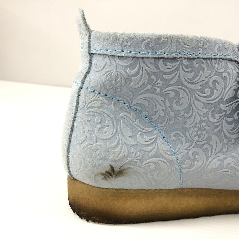 【中古品】【メンズ】  CLARKS ORIGINALS×END. OXFORD FLOWERS WALLABEE BOOT  エンド. × クラークス オリジナルス オックスフォード フラワーズ ワラビー ブーツ 162-240711-si-7-tei サイズ：29cm カラー：ブルー 万代Net店