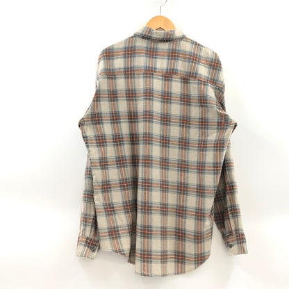 【現状渡し品】【メンズ】 GADDI ガディ L/S CHECK COTTON POLYESTER SHIRT 長袖 チェック コットン ポリエステル シャツ カジュアルシャツ トップス 146-260813-hn-02-fur サイズ：L カラー：ベージュ/レッド/ブルー系 万代Net店