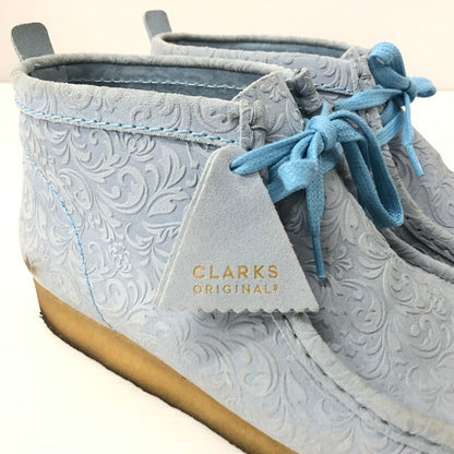【中古品】【メンズ】  CLARKS ORIGINALS×END. OXFORD FLOWERS WALLABEE BOOT  エンド. × クラークス オリジナルス オックスフォード フラワーズ ワラビー ブーツ 162-240711-si-7-tei サイズ：29cm カラー：ブルー 万代Net店