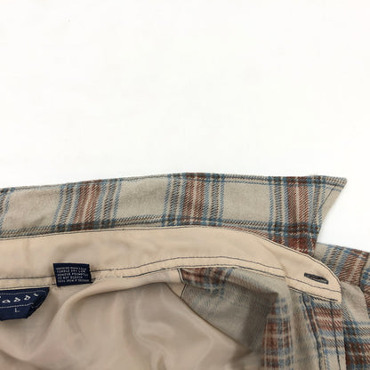 【現状渡し品】【メンズ】 GADDI ガディ L/S CHECK COTTON POLYESTER SHIRT 長袖 チェック コットン ポリエステル シャツ カジュアルシャツ トップス 146-260813-hn-02-fur サイズ：L カラー：ベージュ/レッド/ブルー系 万代Net店